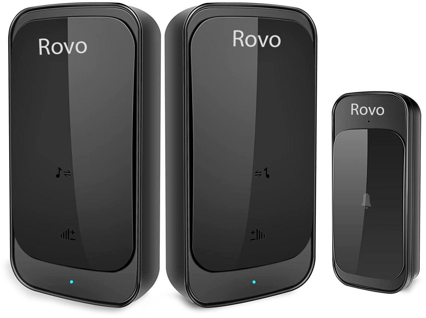 sonerie wifi rovo c03, 2 receptoare, ip44, 38 melodii